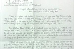 Về tình trạng quản lý đất đai ở xã Định Hòa: Sự việc báo nêu là có thật